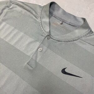 2/$30 Nike Golf Dri-Fit Polo Shirt Men's XL‎ Gray Blade Collar Modern Fit